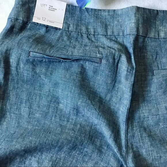 LOFT NWT Denim Scallop Short Women Various - Picture 7 of 9